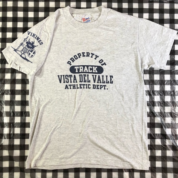 Hanes Other - VTG Vikings Vista Del Valle Track #44 Size M Tee